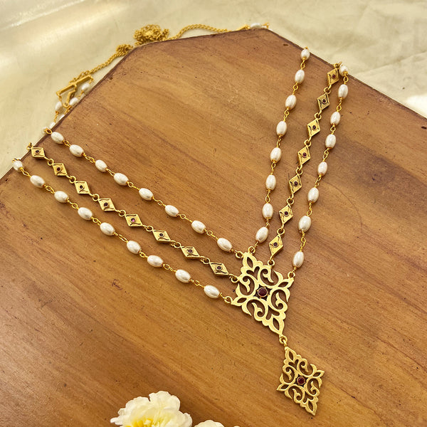 Anantya Multi Layered Pearl Necklace