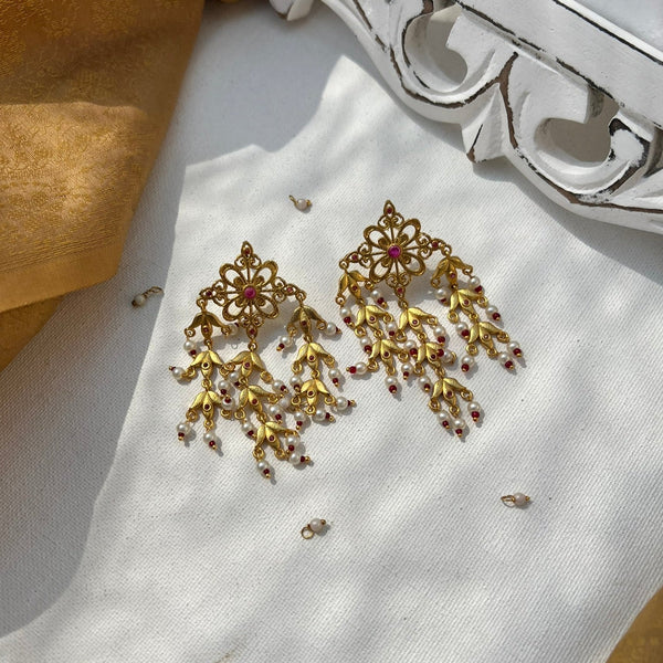 Adaa Gold Dangler Earrings