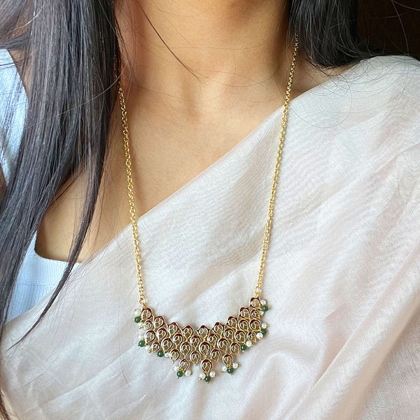 Edha Long Pendent Necklace