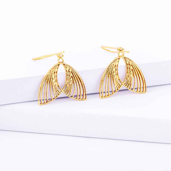 Moth Gold Earrings