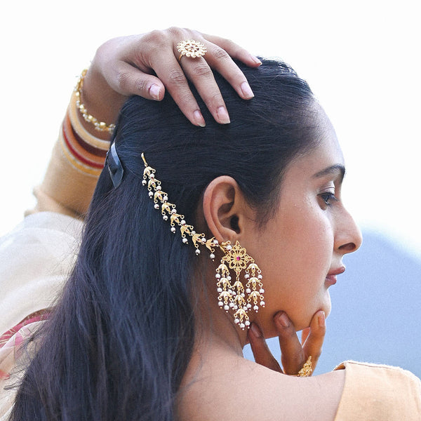 Adaa Detachable Drop Earrings