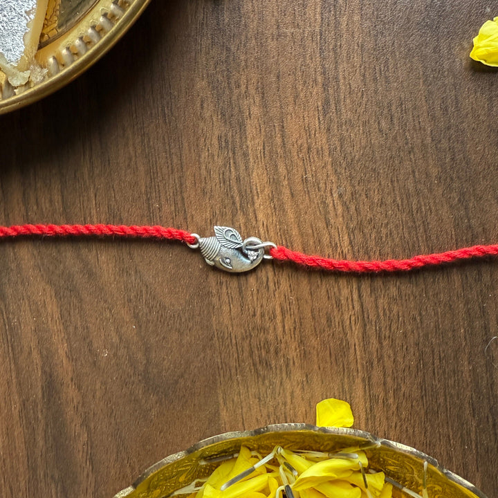 Silver Ganesha Rakhi