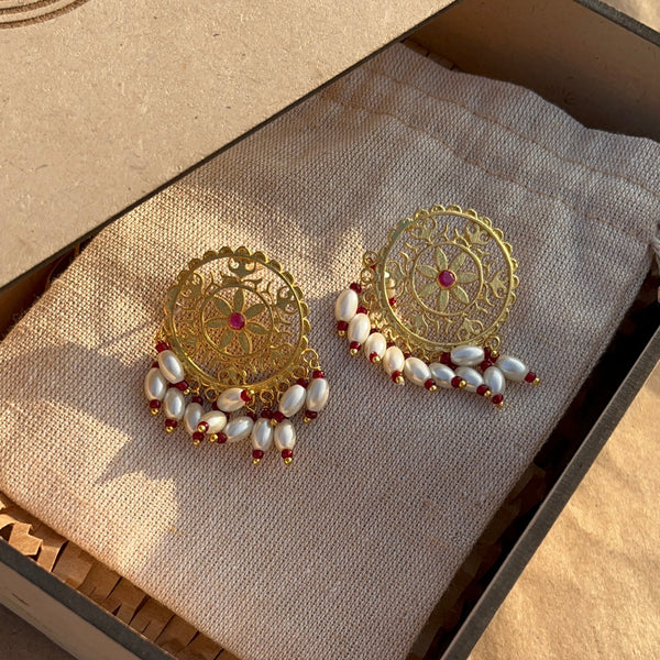 Prasoon Gold Earrings
