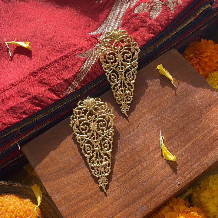 Statement Earrings, Earrings for flatlay, festive earrings, Modern Heriloom